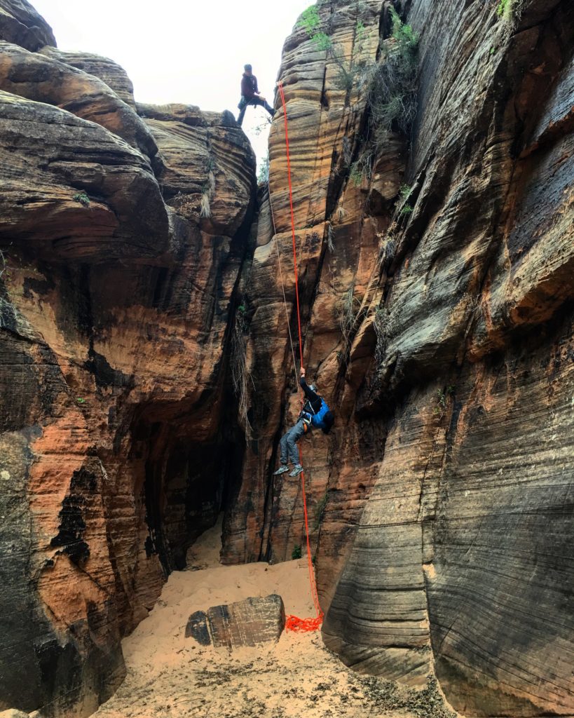 Canyoneering in Water Canyon, Utah