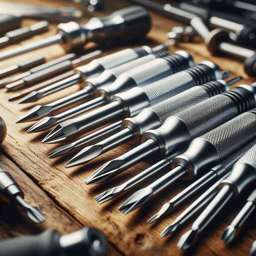 Common steels and alloys used in screwdriver tips