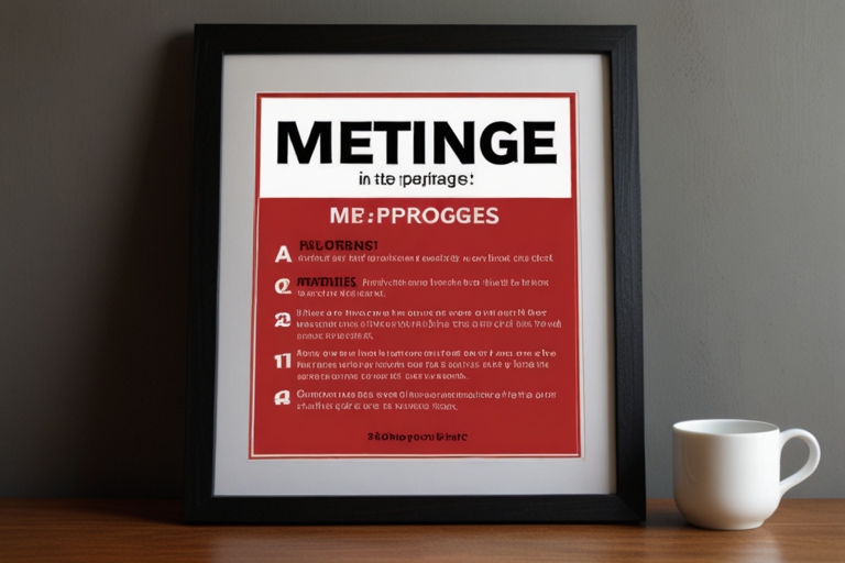 Different Types of Meeting in Progress Signs