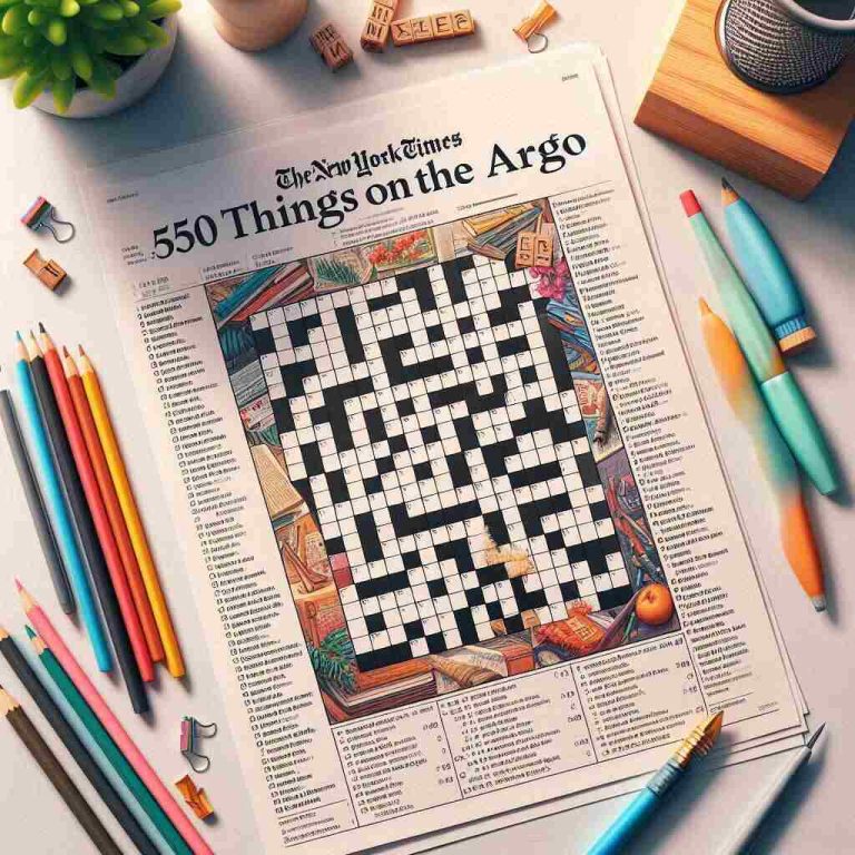 50 Things on the Argo NYT Guide to the Famous Crossword Clue