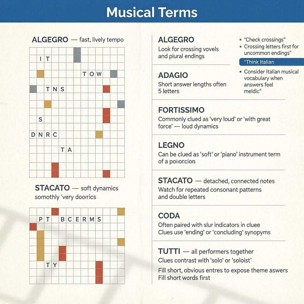 Musical Term NYT Crossword Clue
