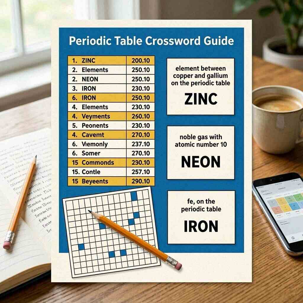 Periodic Table Element NYT Crossword Clue Quick Answer