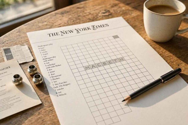 Shakespeare Play With Witches NYT Crossword