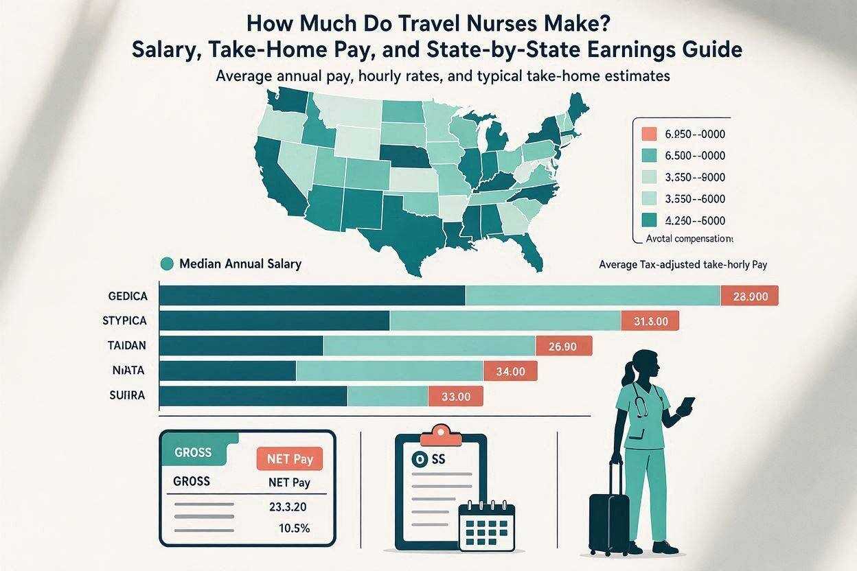 How Much Do Travel Nurses Make Salary, Take-Home Pay, and State-by-State Earnings Guide