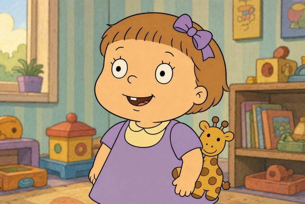 Phil or Lil of Rugrats Crossword Clue