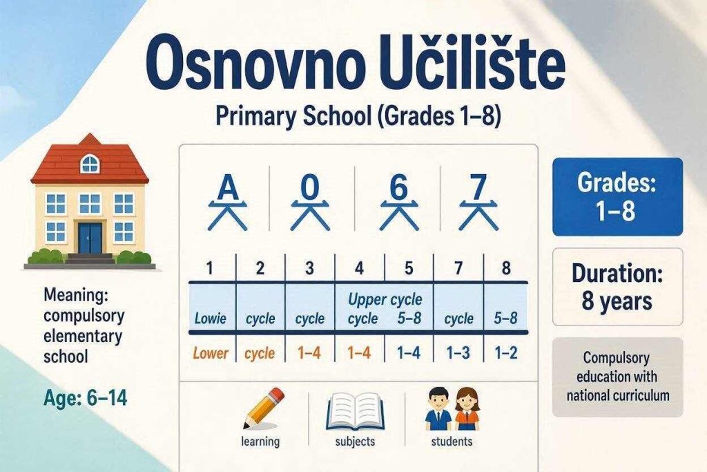 What Is Osnovno Učilište Meaning, Age, Grades, and School System Explained