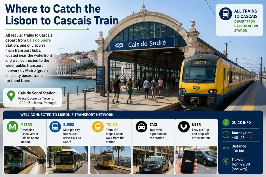 Where to Catch the Lisbon to Cascais Train
