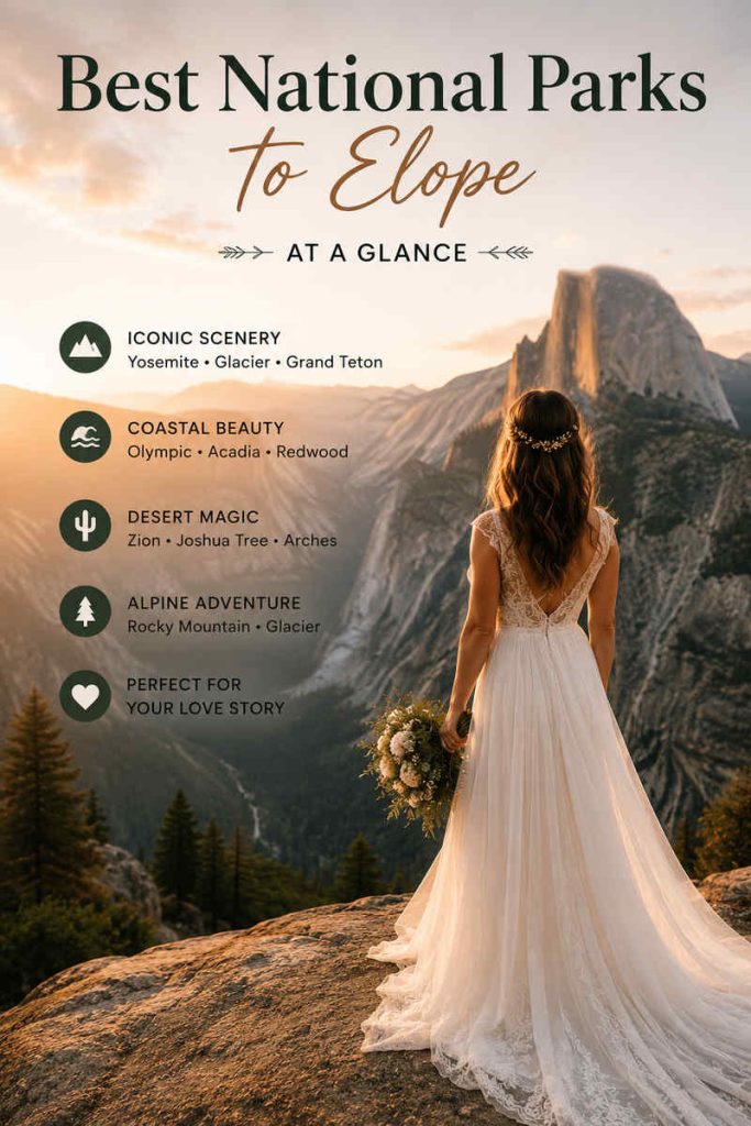 Best National Parks to Elope by Scenery