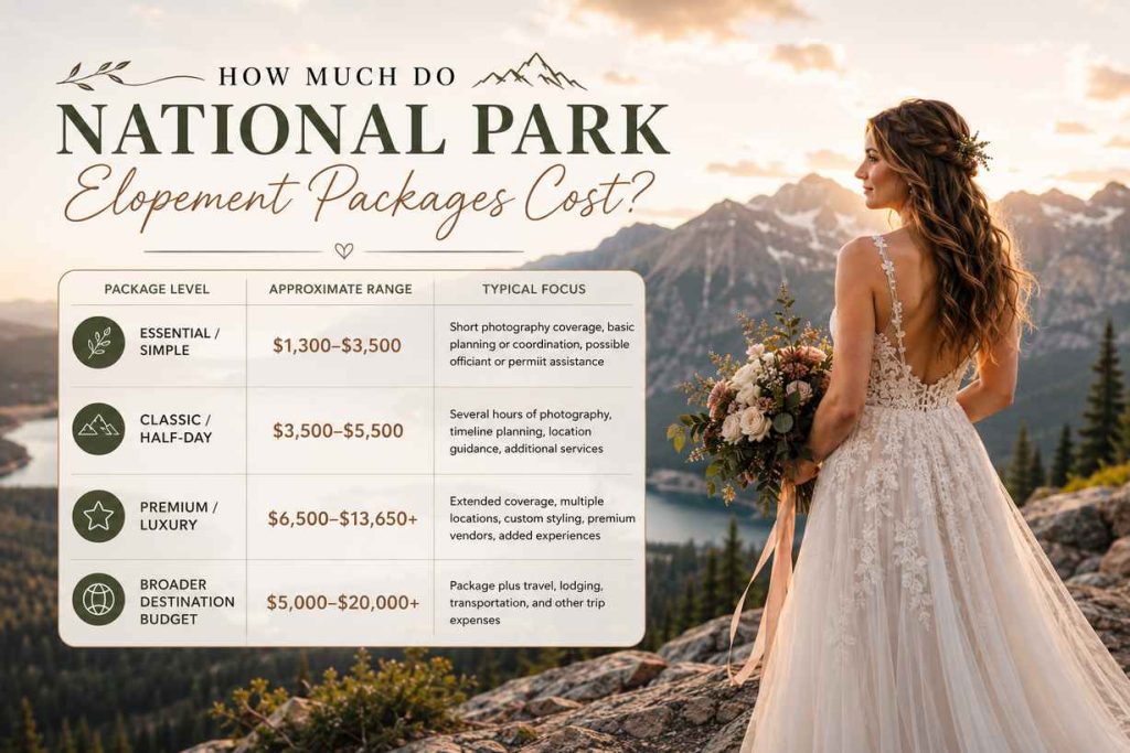 How Much Do National Park Elopement Packages Cost