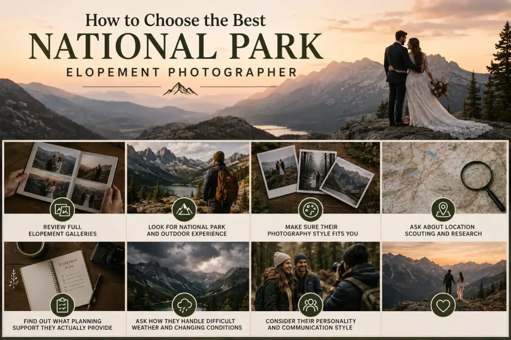 How to Choose the Best National Park Elopement Photographer