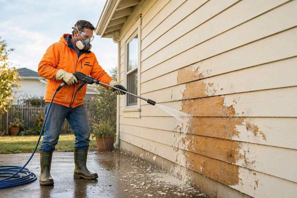 Remove Paint With Pressure Washer